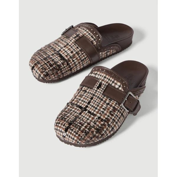 Dazzling Dégradé Embroidery slippers in Brown - Image 4