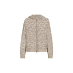 Brunello Cucinelli Dazzling chiné net cardigan in Rope