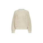 Brunello Cucinelli Dazzling net sweater in Cream