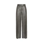 Brunello Cucinelli Dazzling texture embroidery trousers in Dark Grey