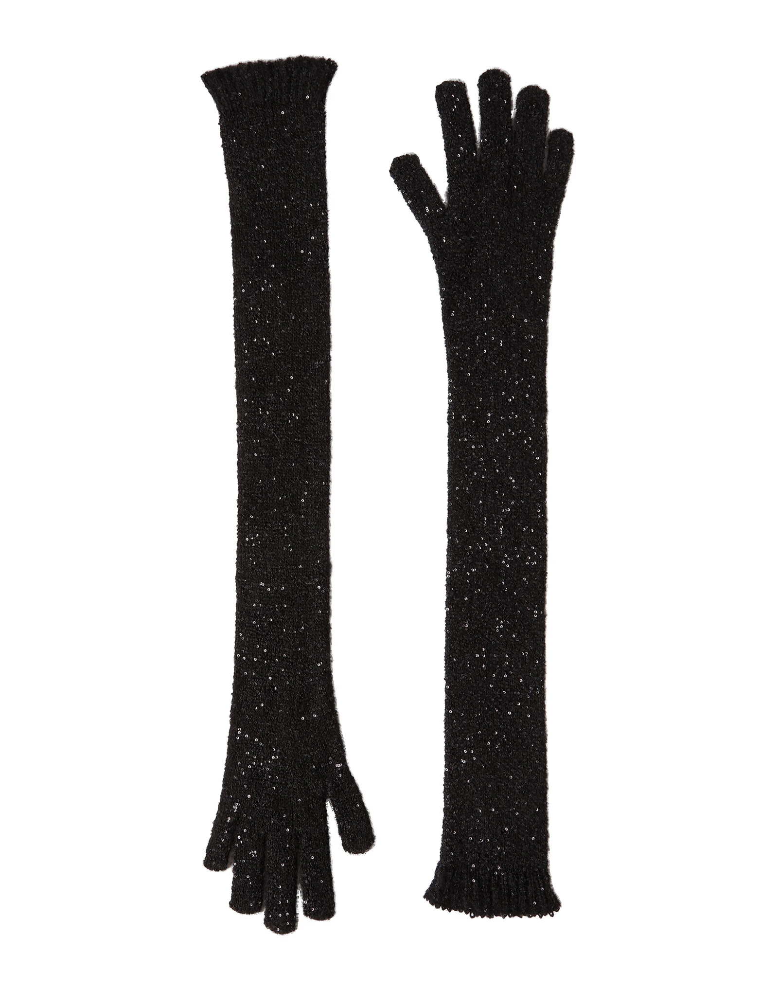 Brunello Cucinelli Dazzling texture knit gloves in Black Brunello Cucinelli Dazzling texture knit gloves in Black | Gloves | Luxury Shoes