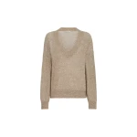 Brunello Cucinelli Dazzling texture sweater in Light Brown
