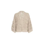 Brunello Cucinelli Dazzling waves cardigan in Sand