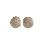 Brunello Cucinelli Disc Shimmer Earrings in Silver | Earrings | Luxury Shoes 