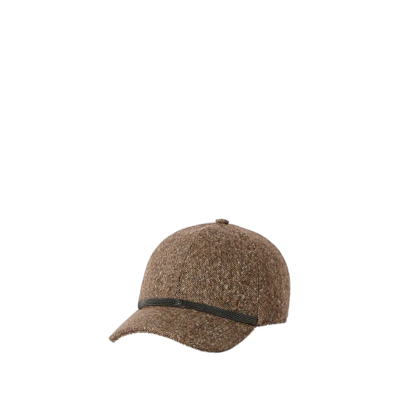 Brunello Cucinelli Donegal baseball cap in Light Brown | Hats | Luxury Shoes 