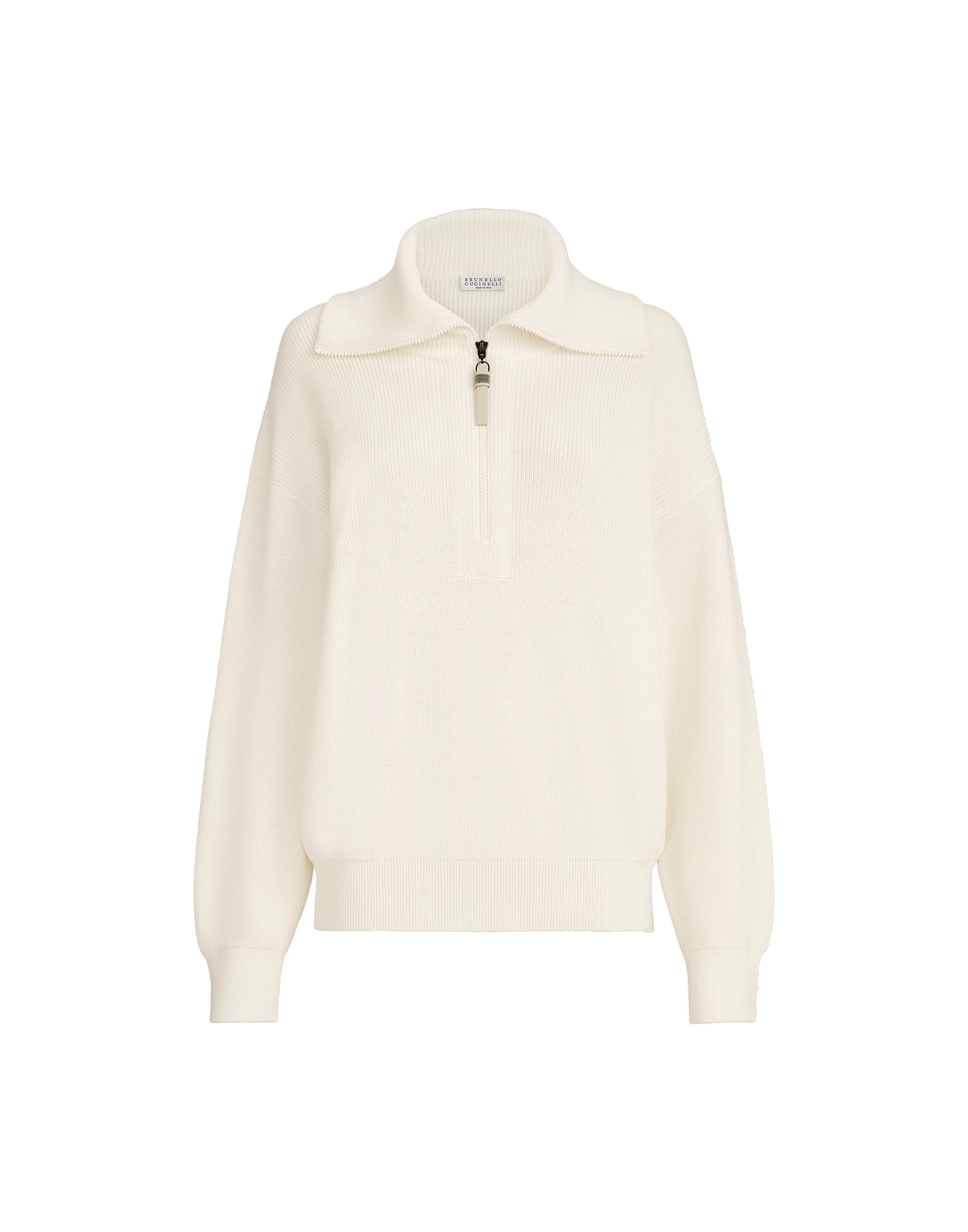 Brunello Cucinelli English rib knit cardigan in Panama Brunello Cucinelli
