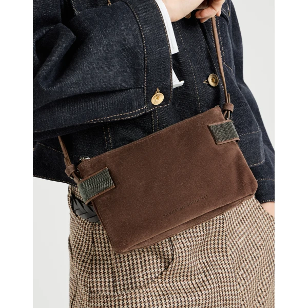 Essence mini shoulder bag in Burgundy - Image 4