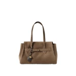Brunello Cucinelli Explorer shoulder bag in suede in Bark