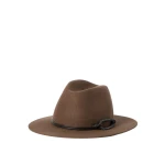 Brunello Cucinelli Felt fedora with monili in Brown | Hats | Luxury Shoes 
