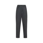 Brunello Cucinelli Flannel baggy trousers in Anthracite