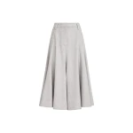 Brunello Cucinelli Flannel flared skirt in Grey