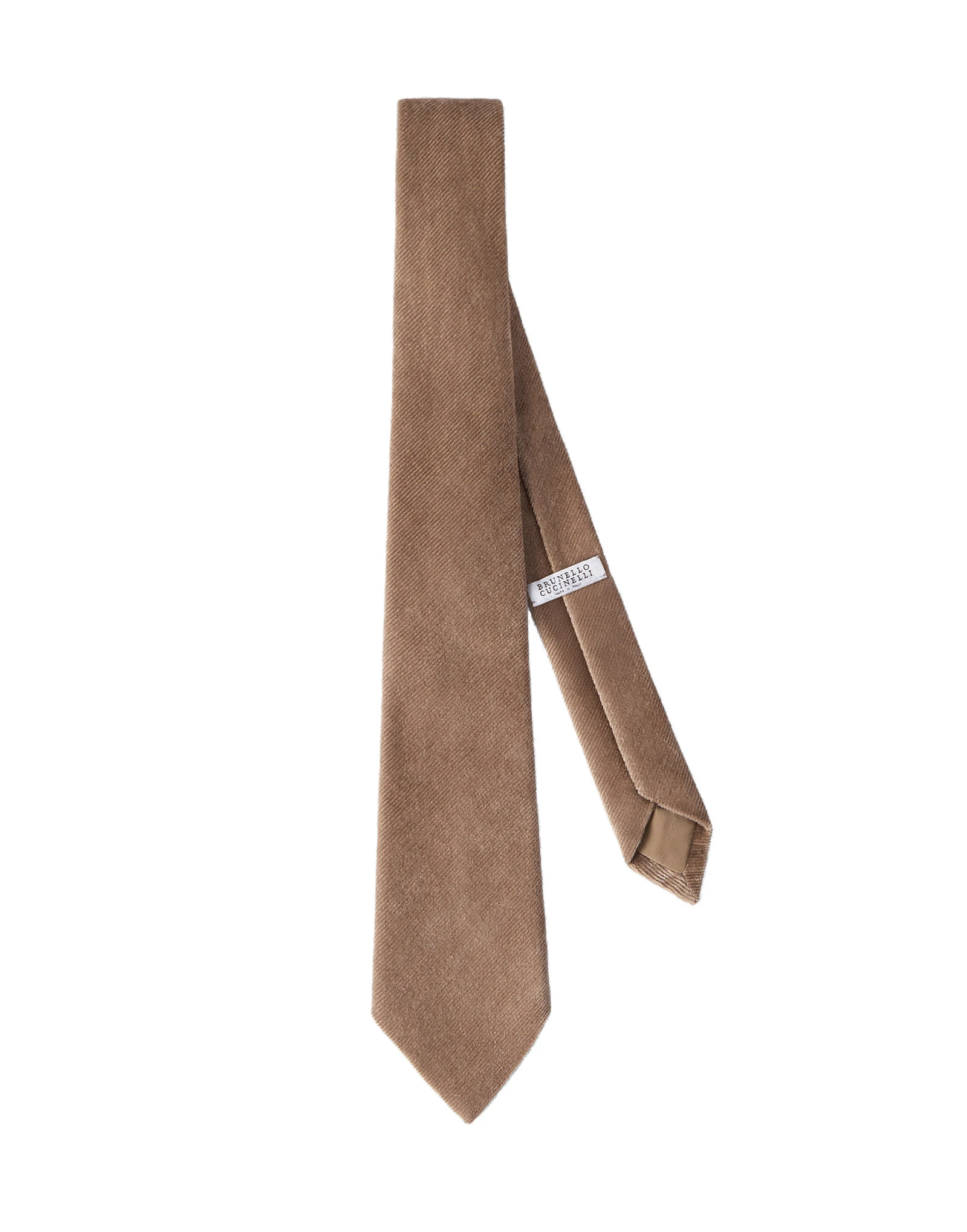Brunello Cucinelli Fluid corduroy tie in Cappuccino Brunello Cucinelli Fluid corduroy tie in Cappuccino | Accessories | Luxury Shoes
