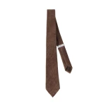 Brunello Cucinelli Fluid corduroy tie in Cigar | Accessories | Luxury Shoes 