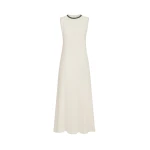 Brunello Cucinelli Fluid twill dress in Milk