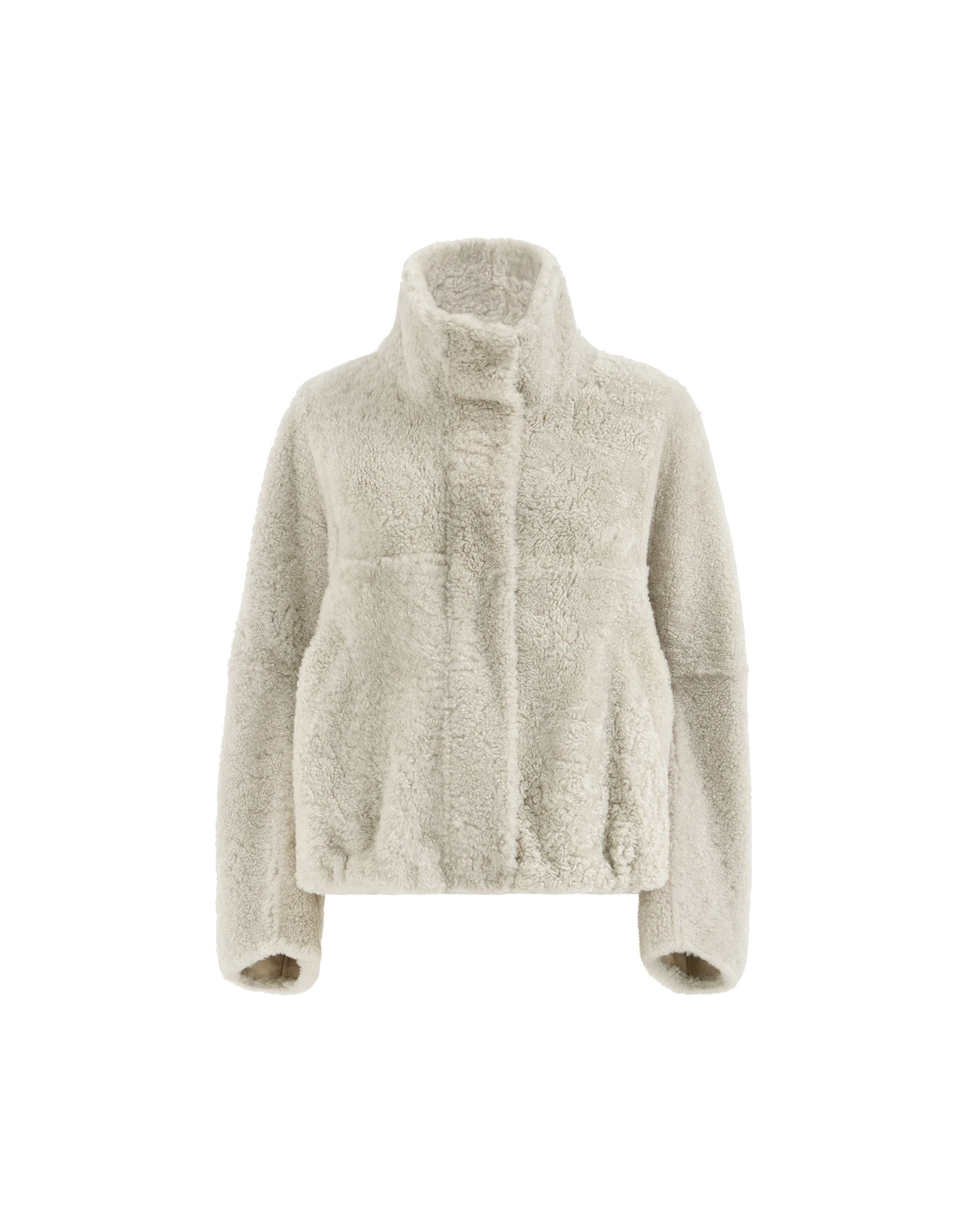 Brunello Cucinelli Fuzzy shearling outerwear jacket in Grey | Buy Jackets at Luxury Shoes Brunello Cucinelli Fuzzy shearling outerwear jacket in Grey