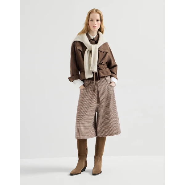 Garment-dyed cover outerwear jacket in Cigar - Image 6