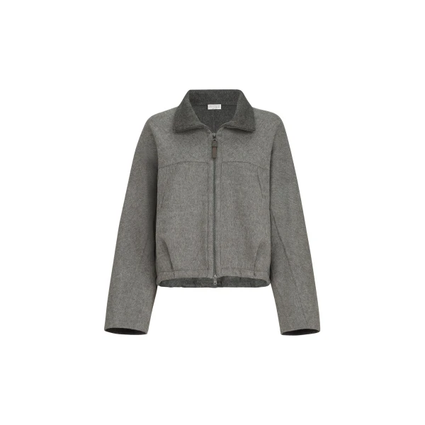 Hand-crafted bomber jacket in Dark Grey