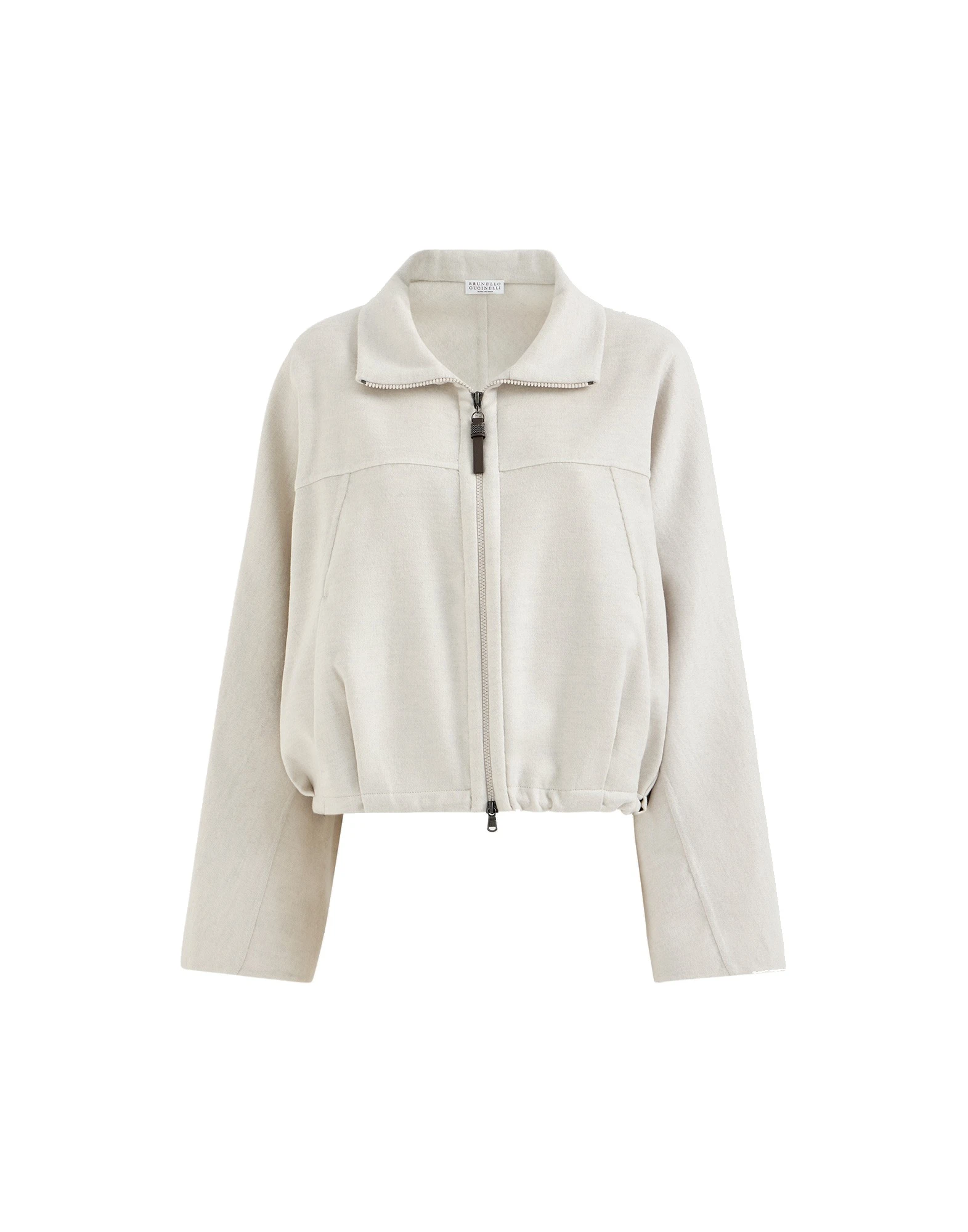 Brunello Cucinelli Hand-crafted bomber jacket in Grey | Buy Jackets at Luxury Shoes Brunello Cucinelli Hand-crafted bomber jacket in Grey