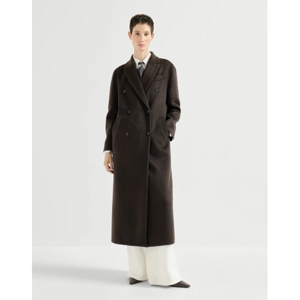 Brunello Cucinelli Handcrafted coat in Brown