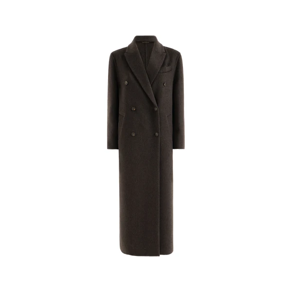 Brunello Cucinelli Handcrafted coat in Brown