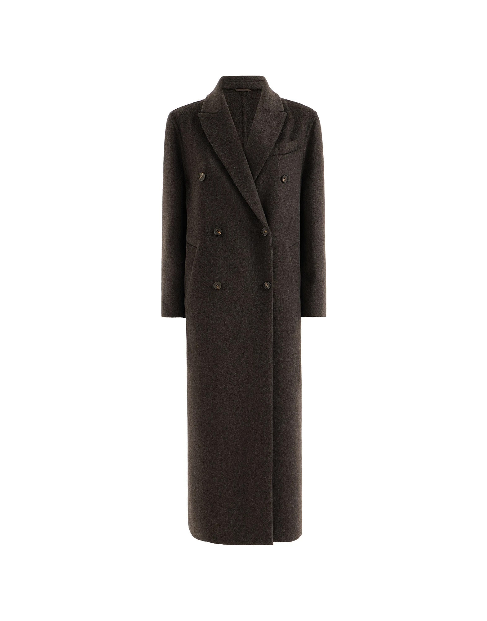 Brunello Cucinelli Handcrafted coat in Brown | Buy Coats at Luxury Shoes Brunello Cucinelli Handcrafted coat in Brown