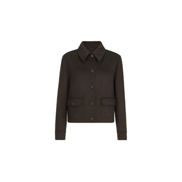 Handcrafted outerwear jacket in Pine Cone Brown
