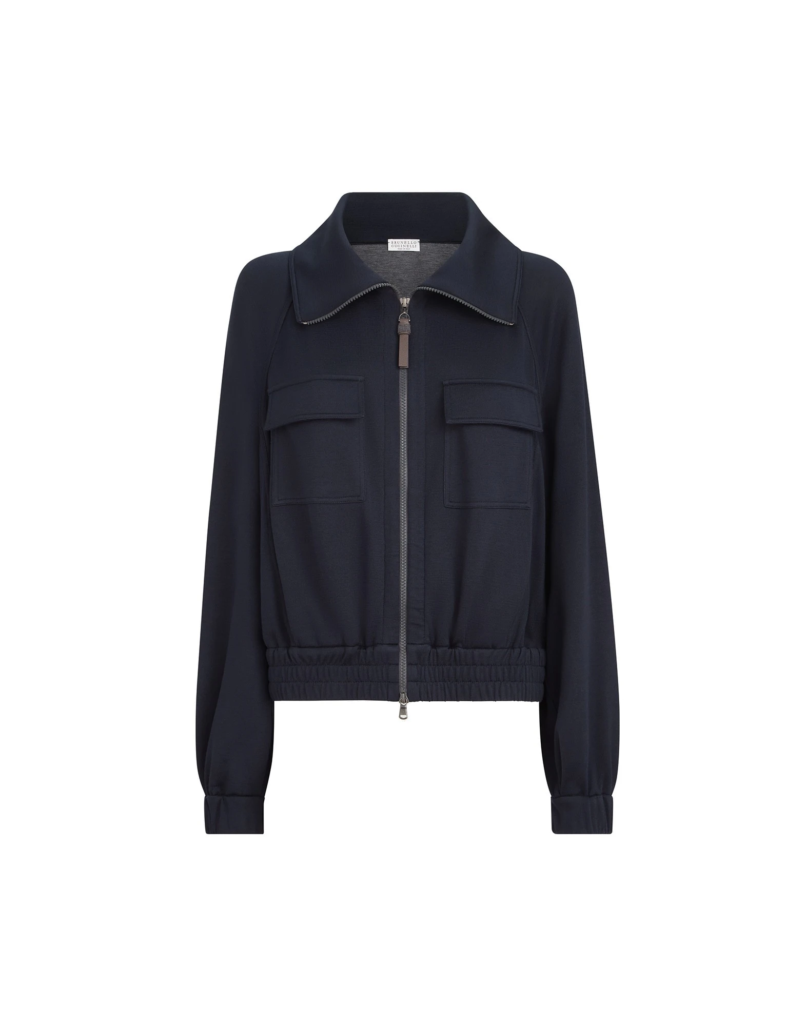 Brunello Cucinelli Interlock cardigan with monili in Cobalt | Buy Knitwear at Luxury Shoes Brunello Cucinelli Interlock cardigan with monili in Cobalt