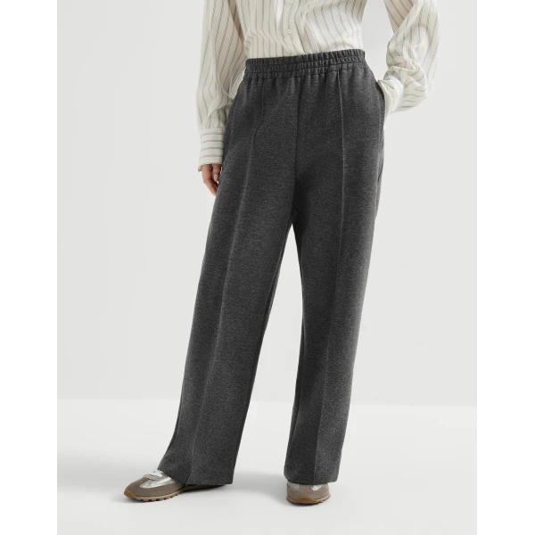 Brunello Cucinelli Interlock track trousers in Anthracite