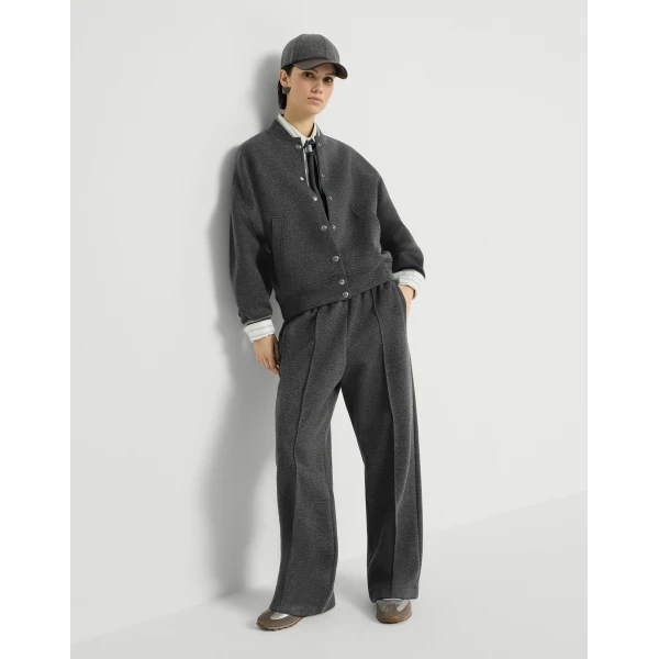 Brunello Cucinelli Interlock track trousers in Anthracite