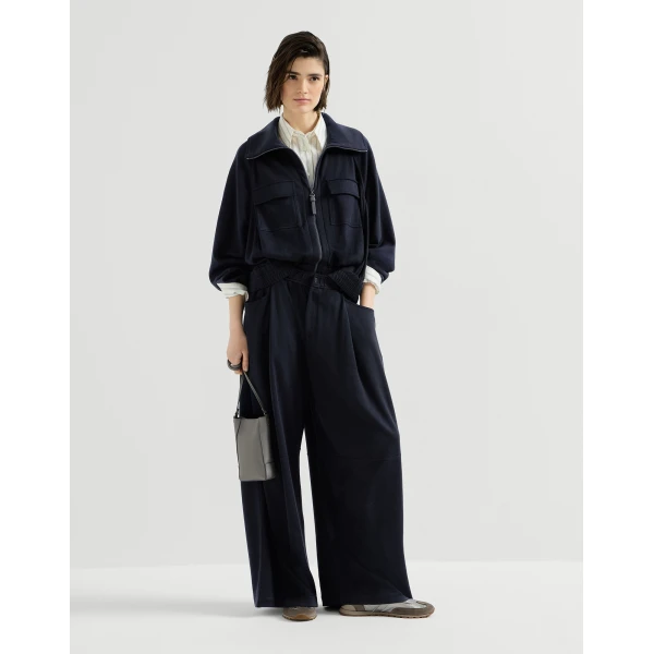 Brunello Cucinelli Interlock track trousers in Cobalt