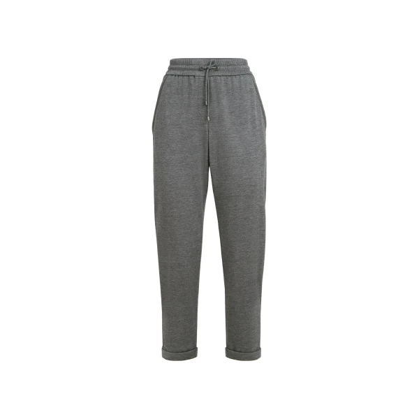Brunello Cucinelli Interlock trousers with Shiny Pocket in Dark Grey