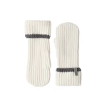 Brunello Cucinelli Knit mittens with monili in Panama | Gloves | Luxury Shoes 