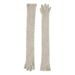 Brunello Cucinelli Lace flowers long gloves in Buff | Gloves | Luxury Shoes 