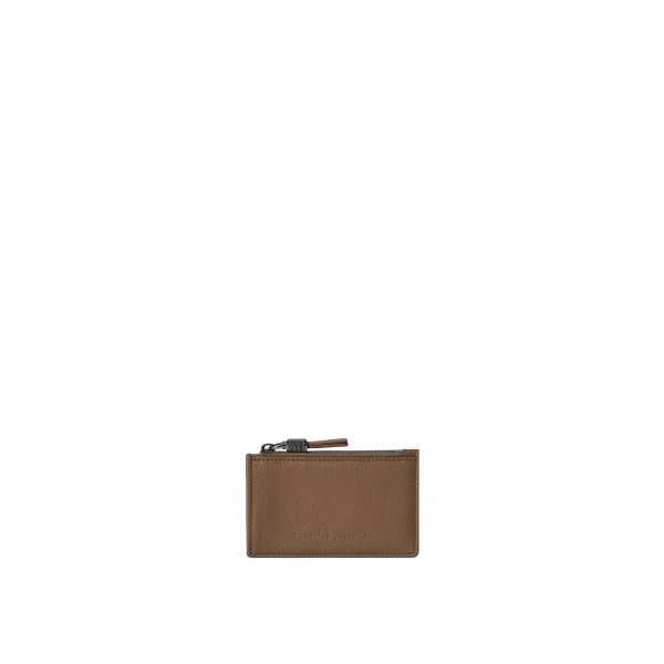 Brunello Cucinelli Leather card case in Brown Gianduia | Wallets & Purses | Luxury Shoes 