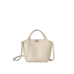 Brunello Cucinelli Leather sartorial small bucket bag in Ivory