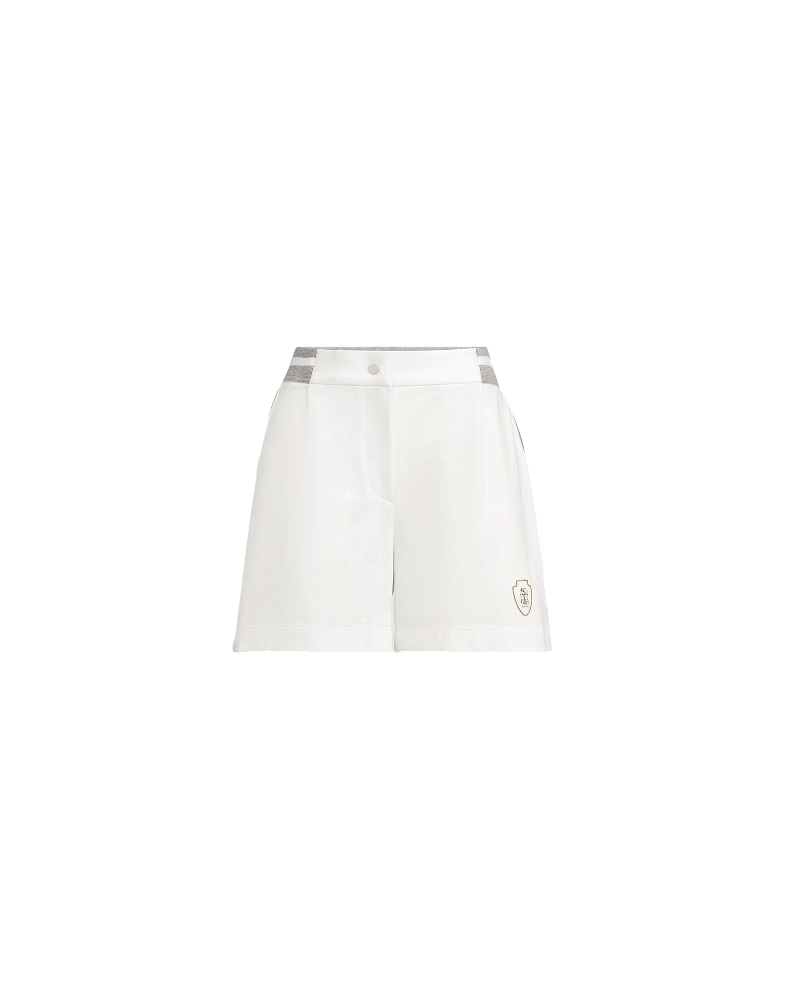 Brunello Cucinelli Lightweight French terry shorts in White | Buy Shorts at Luxury Shoes Brunello Cucinelli Lightweight French terry shorts in White