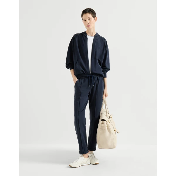 Lightweight French terry sweatshirt in Blue - Image 6