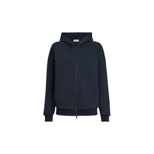Lightweight French terry sweatshirt in Blue