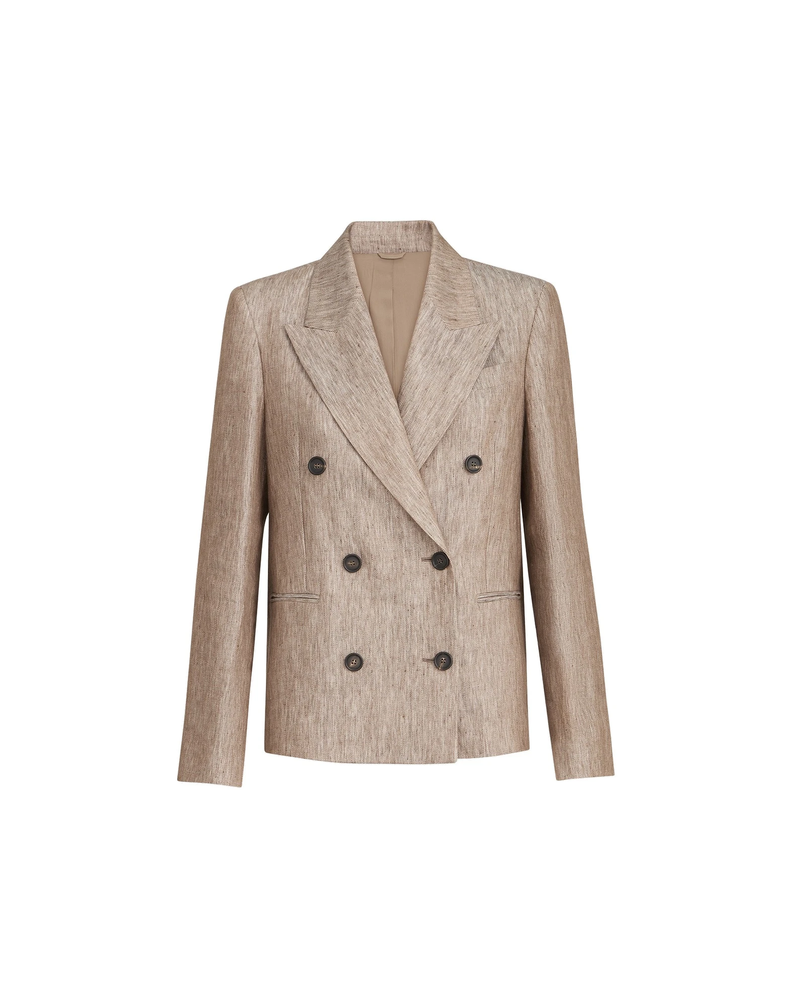 Brunello Cucinelli Linen denim jacket in Beige Brunello Cucinelli