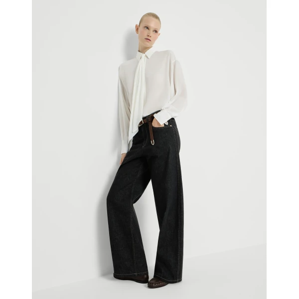 Loose Barrel trousers in Black - Image 5