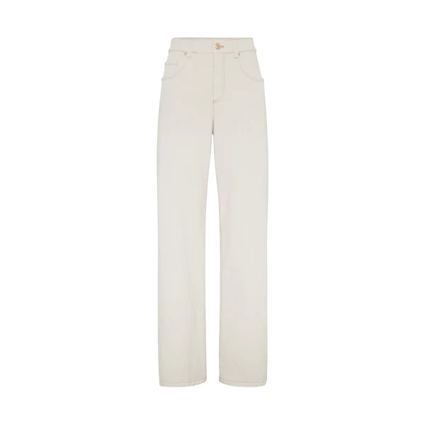 Brunello Cucinelli Loose Barrel trousers in Panama