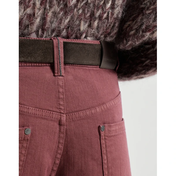 Loose Barrel trousers in Wine - Image 4