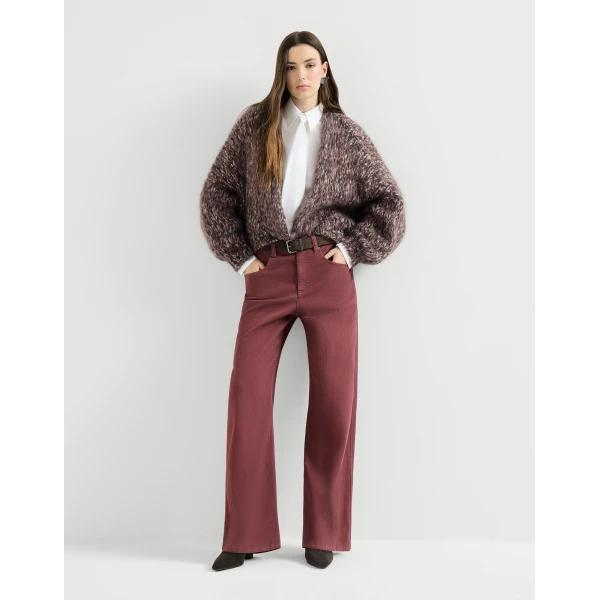 Loose Barrel trousers in Wine - Image 5
