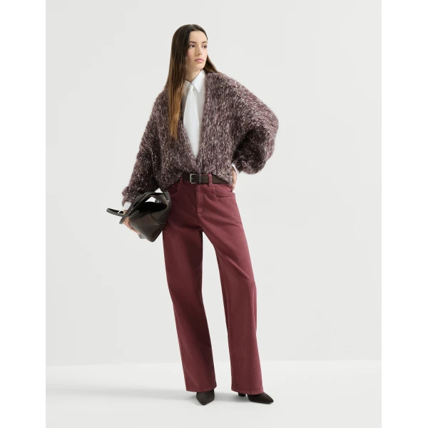 Loose Barrel trousers in Wine - Image 6