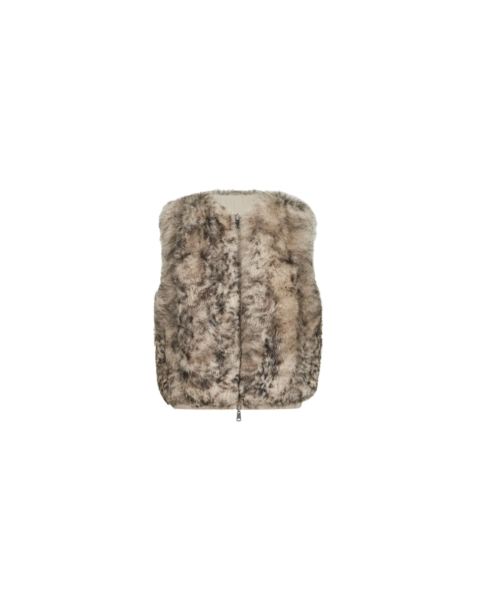 Brunello Cucinelli Lynx-effect shearling reversible vest in Light Brown | Buy Jackets at Luxury Shoes Brunello Cucinelli Lynx-effect shearling reversible vest in Light Brown