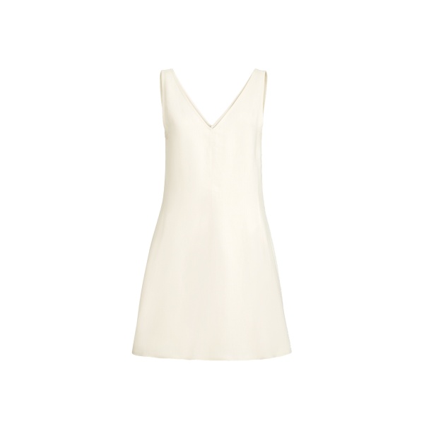 Brunello Cucinelli Mini dress with monili in Ivory