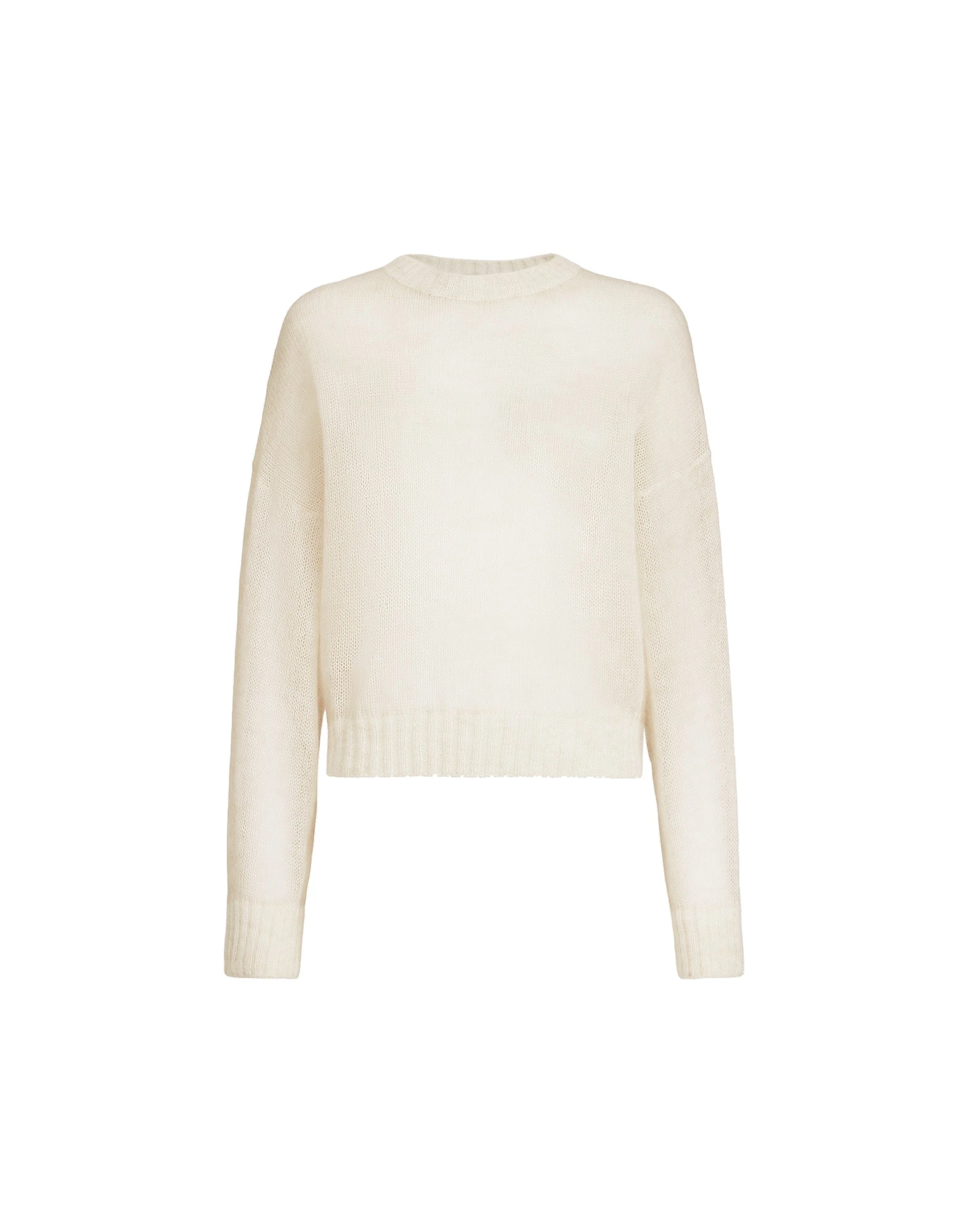 Brunello Cucinelli Mohair and wool sweater in Ivory Brunello Cucinelli
