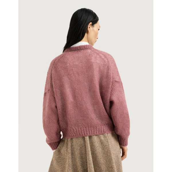 Mohair sweater in Purple - Image 3