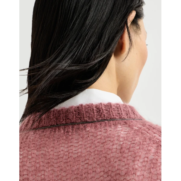 Mohair sweater in Purple - Image 4