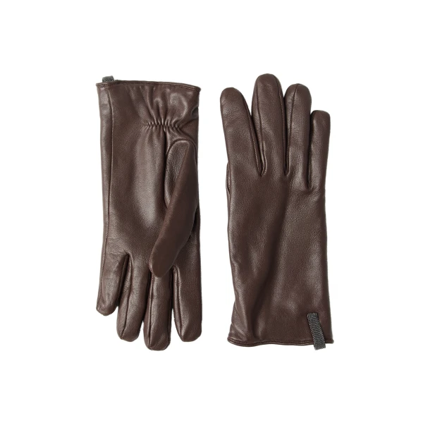 Nappa leather gloves in Brown